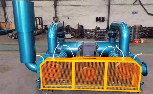 雙級串聯羅茨風機工廠實拍圖